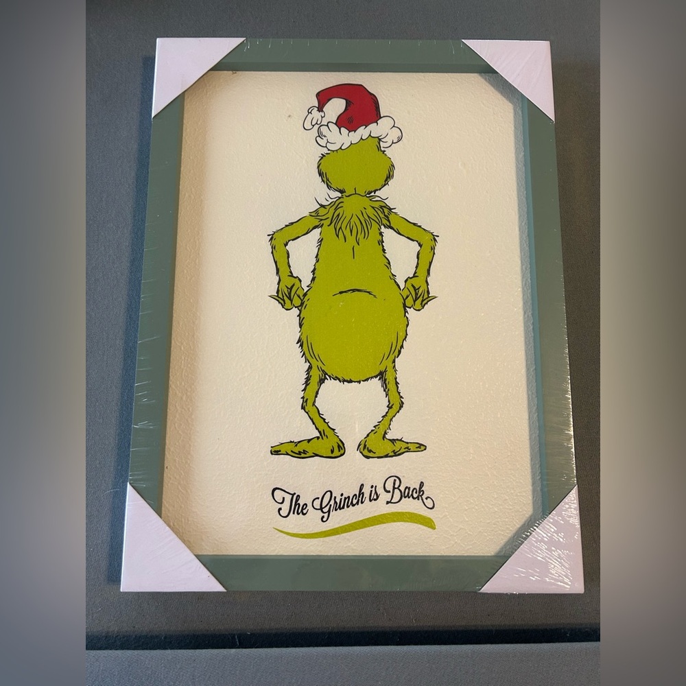 The Grinch is Back Wall Art New 16x12